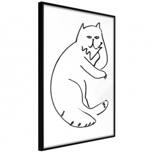 Πόστερ - Fluffy Rest, με μαύρη κορνίζα, 40x60 cm