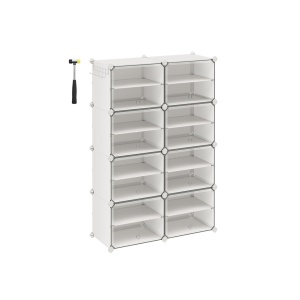 Ραφιέρα παπουτσιών Songmics Λευκό 82x32x122 cm