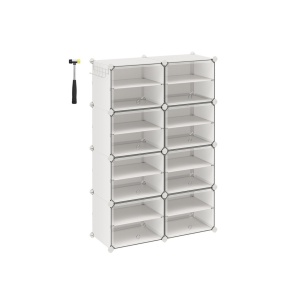 Ραφιέρα παπουτσιών Songmics Λευκό 82x32x122 cm