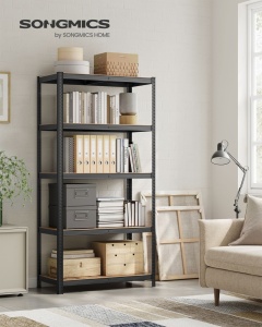 Ραφιέρα αποθήκευσης Songmics Μαύρο 200x120x60 cm - Img 2