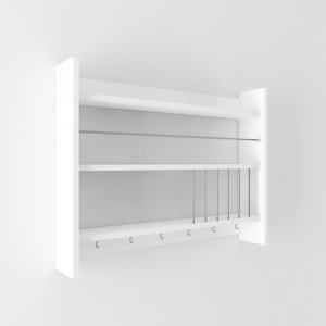 Ράφι κουζίνας Kolin Λευκό 85x15x65 cm - Img 3