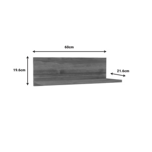 Ράφι τοίχου Fane Pako World Λευκό 60x21.6x19.6 cm - Img 2