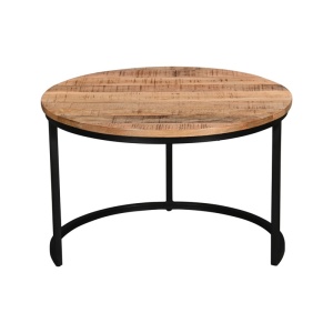 Σετ τραπεζάκια σαλονιού 3 τεμ. Frina boho Natural 70x70x45 cm - Img 4