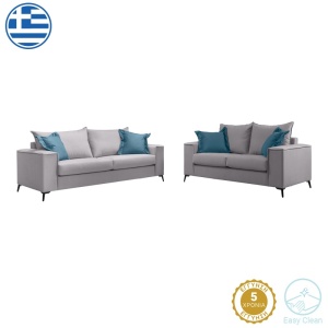 Σετ 2 διθέσιοι καναπέδες Verona x2 Pako World Ανοιχτό Γκρι 225x93x100 cm