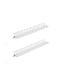 Σετ 2 κρεμαστά ράφια, Songmics, LWS60WT, Λευκό, 60 x 10 cm