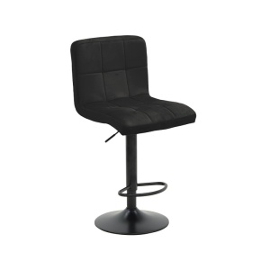 Σκαμπό μπαρ ajustabil Remina Μαύρο 44x44x112 cm - Img 3