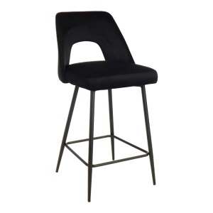 Σκαμπό μπαρ Murde Pako World Μαύρο 47x52x96 cm