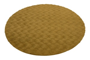 Στρογγυλό Χαλί Diamond Cut Κίτρινο inchis 200x200 cm - Img 2
