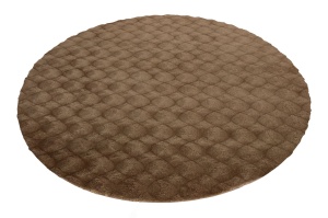 Στρογγυλό Χαλί Diamond Cut Taupe 120x120 cm - Img 2