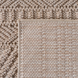 Στρογγυλό Χαλί Helix etno V3 Μπεζ 120x120 cm - Img 6