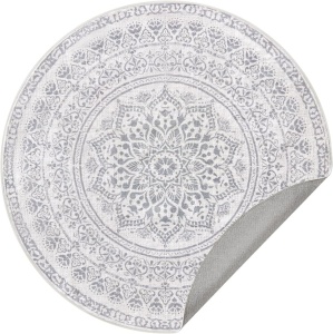 Στρογγυλό Χαλί Songmics Μπεζ 120x120 cm