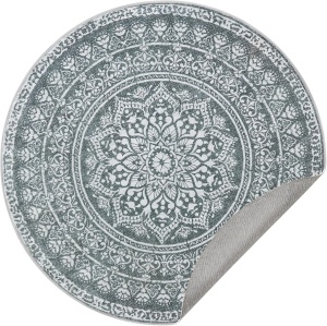 Στρογγυλό χαλί Songmics Σκούρο Γκρι 120x120 cm