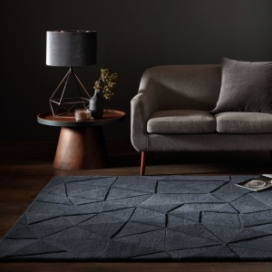 Στρογγυλό Χαλί Shard Γκρι inchis 160x160 cm, Flair Rugs