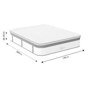 Στρώμα Utopia με ελατήρια pocket και ανώτερη στρώση aloe vera 30 - 32cm 140x200cm - Img 6