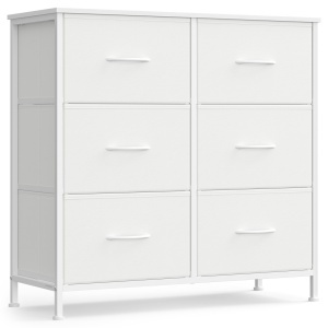 Συρταριέρα με συρτάρια Songmics Λευκό 76.7x30x73.7 cm - Img 2