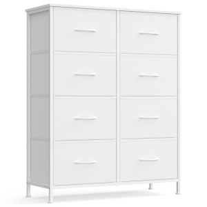 Συρταριέρα με συρτάρια Songmics Λευκό 76.7x30x95.2 cm - Img 2