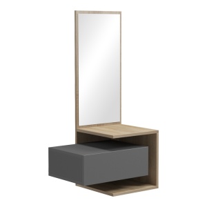 Τουαλέτα μακιγιάζ Kendi Pako World Γκρι 49.1x31.3x90 cm