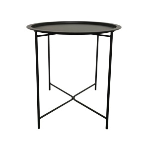 Τραπέζι κήπου Caius Μαύρο 46x46x52 cm