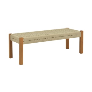 Τραπέζι Uma Boho, Pako World, ξύλο teak, Φυσικό, 150x45x40 cm