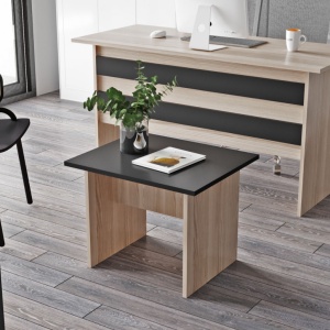Τραπεζάκι σαλονιού Vario B - Oak, Μαύρο