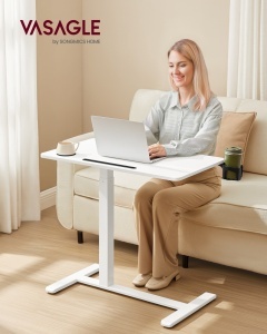 Τραπεζάκι laptop Vasagle Λευκό 80x45x102 cm