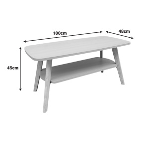 Τραπεζάκι σαλονιού V2 Komela Φυσικό 100x48x45 cm - Img 4