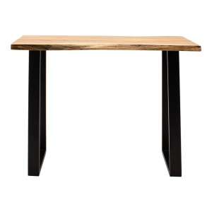 Τραπέζι μπαρ Miles Boho, Pako Word, μασίφ ξύλο, πάχος 3.7 cm, Natural, 120x53x97 cm - Img 3