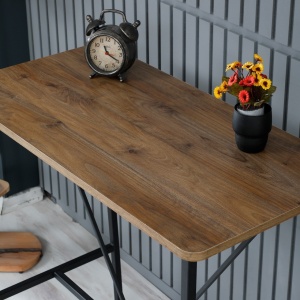 Τραπέζι μπαρ Nordic Καρυδί 90x92x45 cm - Img 3