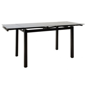 Τραπέζι Finn επεκτεινόμενο Μαύρο 170x70x75 cm - Img 2