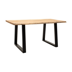 Τραπέζι Miles Slim Boho, Pako World, ξύλο ακακίας, Φυσικό, 160x90x76 cm