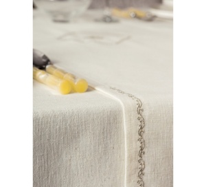 Τραπεζομάντηλο Linen Pera Εκρού, 172x240 cm - Img 3