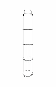 Φωτιστικό Δαπέδου KS-11107 Καρυδί 17x35x150 cm - Img 6