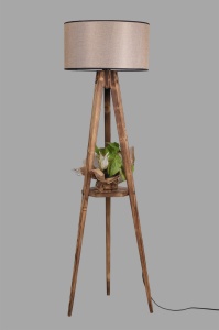 Φωτιστικό Δαπέδου Sehbali Καφέ 26x26x65 cm - Img 3