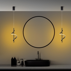 Φωτιστικό οροφής Likma Μαύρο 16x50-100x16 cm - Img 3
