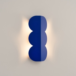 Φωτιστικό τοίχου Biscuit, Μπλε Ultramarine, 16.3x5.8x33.6 cm - Img 3