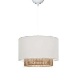 Φωτιστικό οροφής Newbay material λευκό-φυσικό 30x30x20+ cm