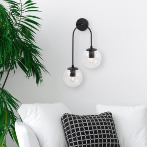 Φωτιστικό Τοίχου Jewel 10570, Μαύρο
