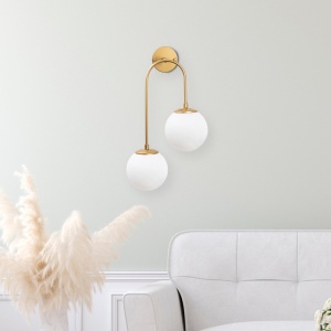 Φωτιστικό Τοίχου Jewel 10585, Γυαλιστερό Χρυσό