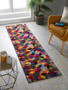 Χαλί Διαδρόμου Dynamic Πολύχρωμο 66X230 cm, Flair Rugs