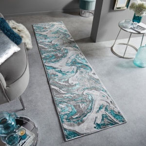 Χαλί Διαδρόμου Marbled Πράσινο SMARALD 60X230 cm, Flair Rugs