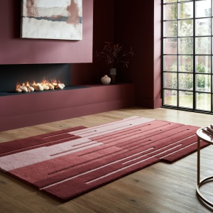 Χαλί Abstract Split Ombre Κόκκινο 120X180 cm, Flair Rugs