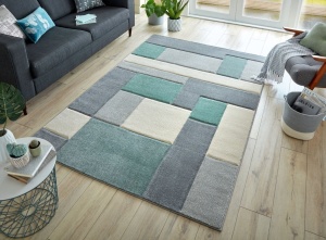 Χαλί Cosmos Mint/Γκρι/Κρεμ 80X150 cm, Flair Rugs