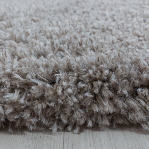 Χαλί Fluffy Μπεζ 80x80 cm - Img 2