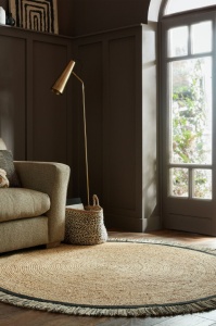 Χαλί Kahana Μαύρο 180X180 cm, rotund, Flair Rugs