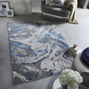 Χαλί Marbled Bleumarin 80X150 cm, Flair Rugs