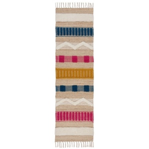 Χαλί Διαδρόμου Medina Jute Natural/Πολύχρωμο 60X230 cm, Flair Rugs - Img 2