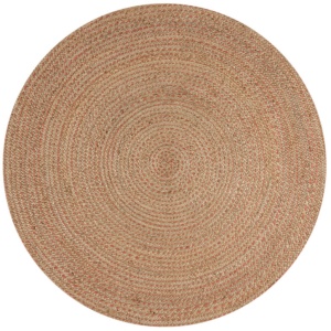 Χαλί Capri Jute Circle Natural/Corai 180X180 cm, rotund, Flair Rugs - Img 2