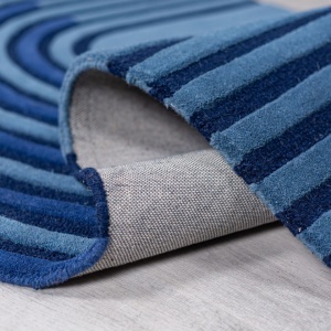 Χαλί Conway Retro Shaped Σκούρο Μπλε 200x290 cm, Flair Rugs - Img 4