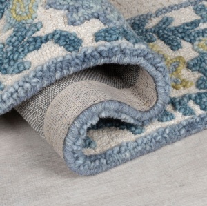 Χαλί Myla Floral Frame Μπλε 120x170 cm, Flair Rugs - Img 4