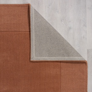 Χαλί Textured Wool Border Πορτοκαλί 160X230 cm, Flair Rugs - Img 3